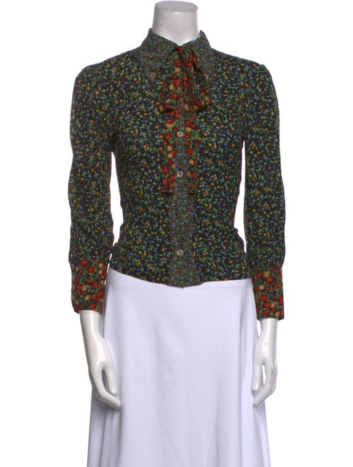 Gucci 2020 Silk Button-Up Top