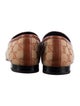 Gucci Horsebit Accent Canvas Loafers