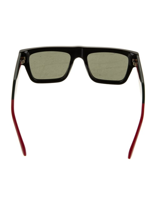Gucci Intrecciato Weave Square Sunglasses