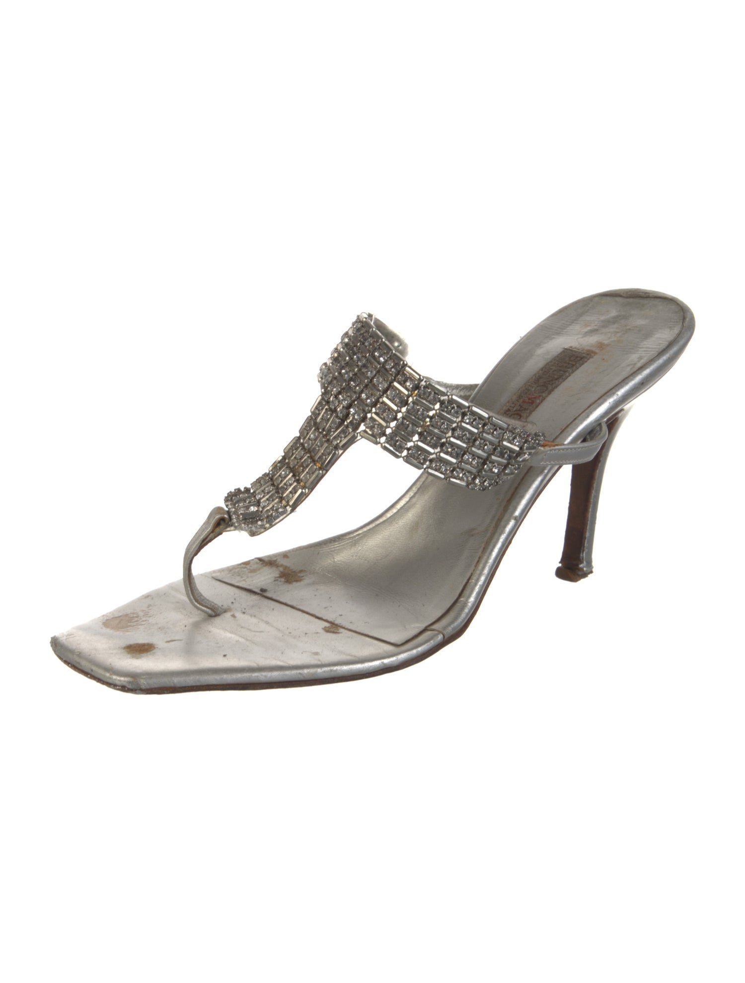 Gucci Leather Studded Accents Mules