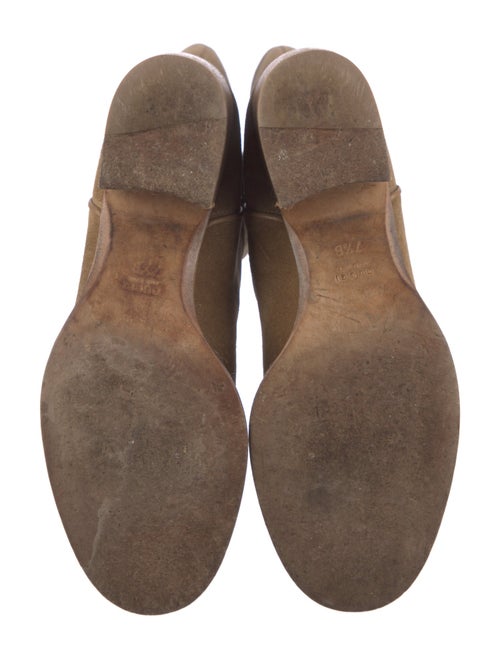 Gucci Web Accent Suede Western Boots