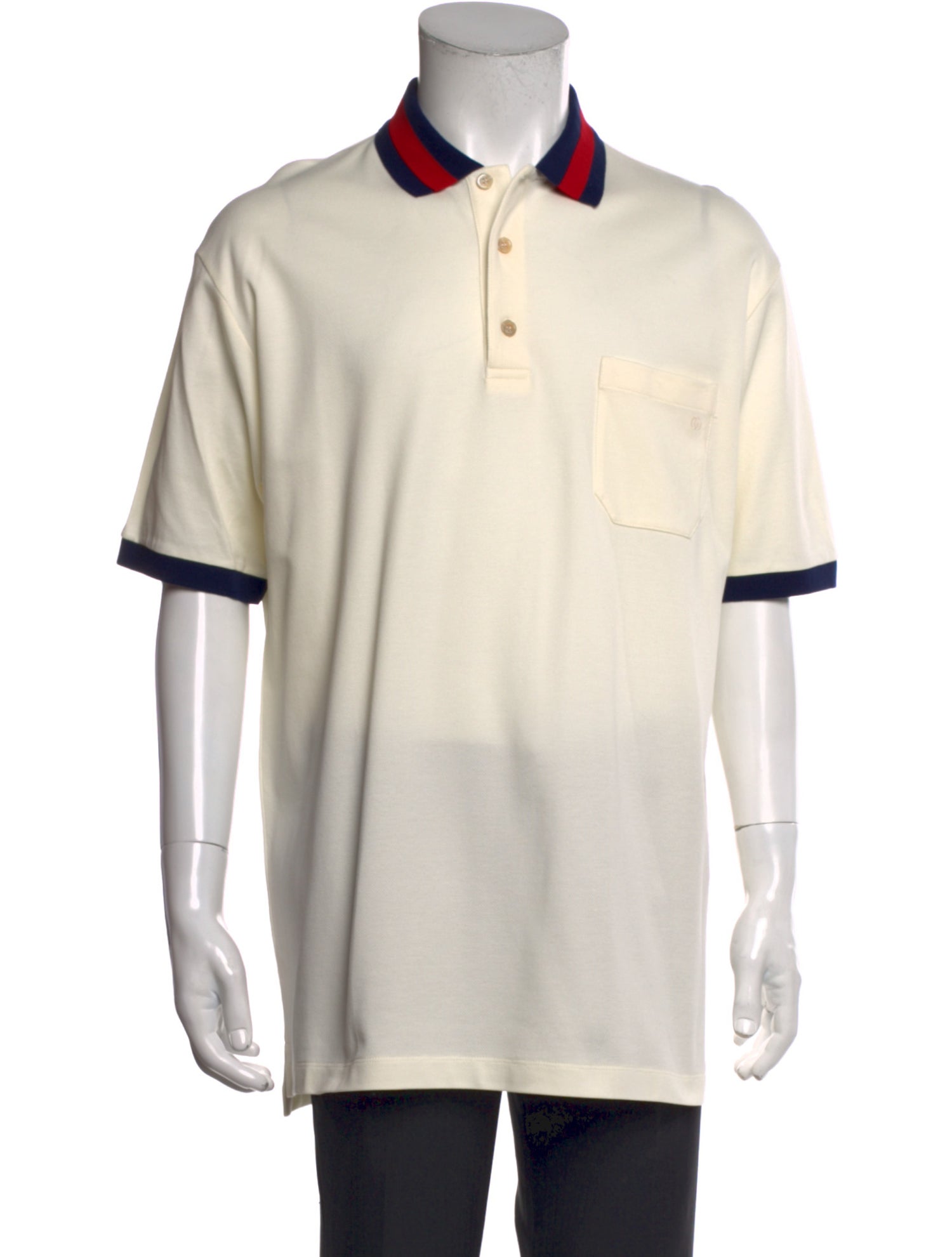 Gucci Interlocking G Logo Collar Polo Shirt