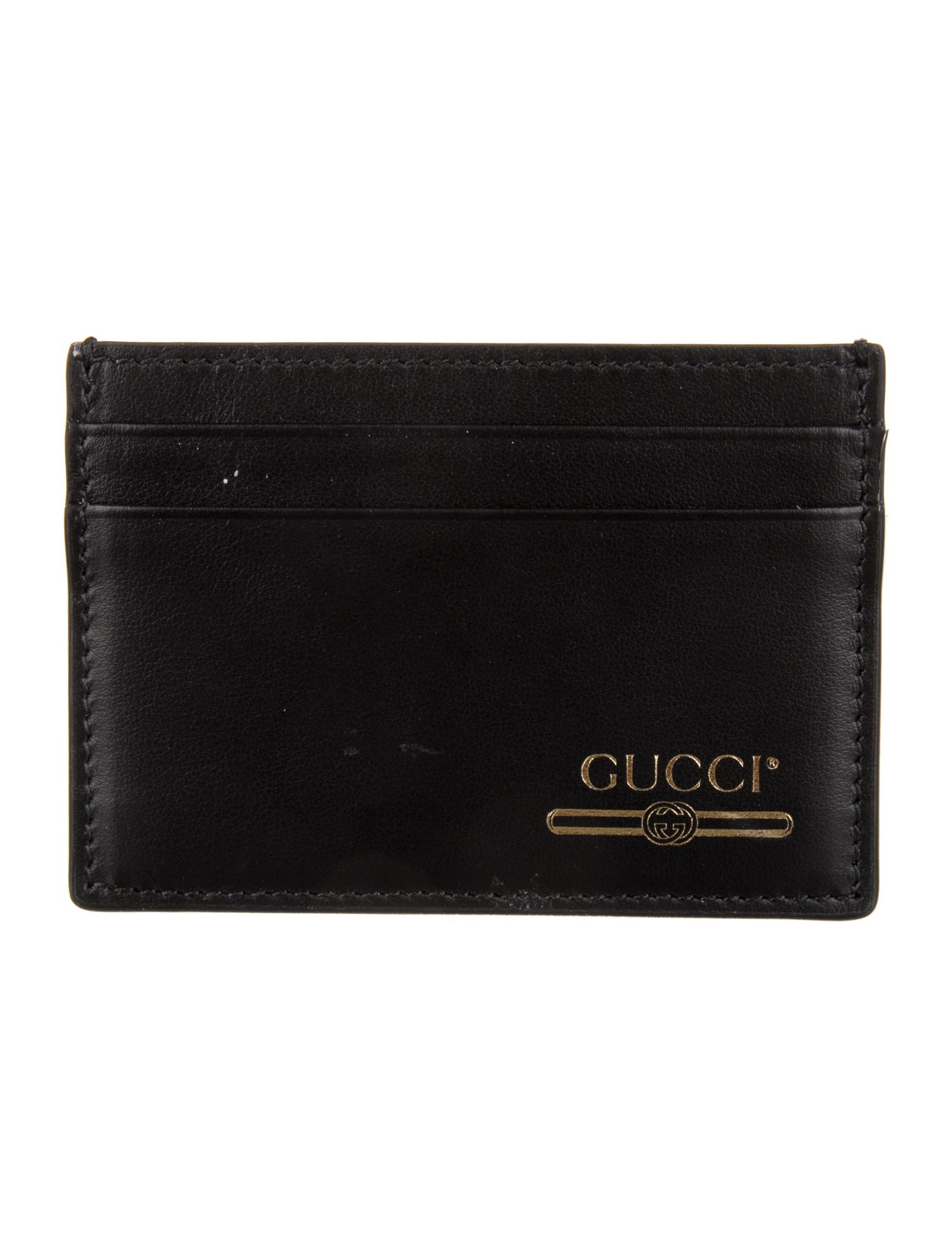 Gucci Leather Graphic Print Card Holder