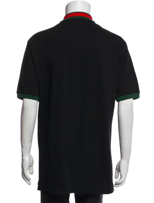 Gucci Web Accent Collar Polo Shirt