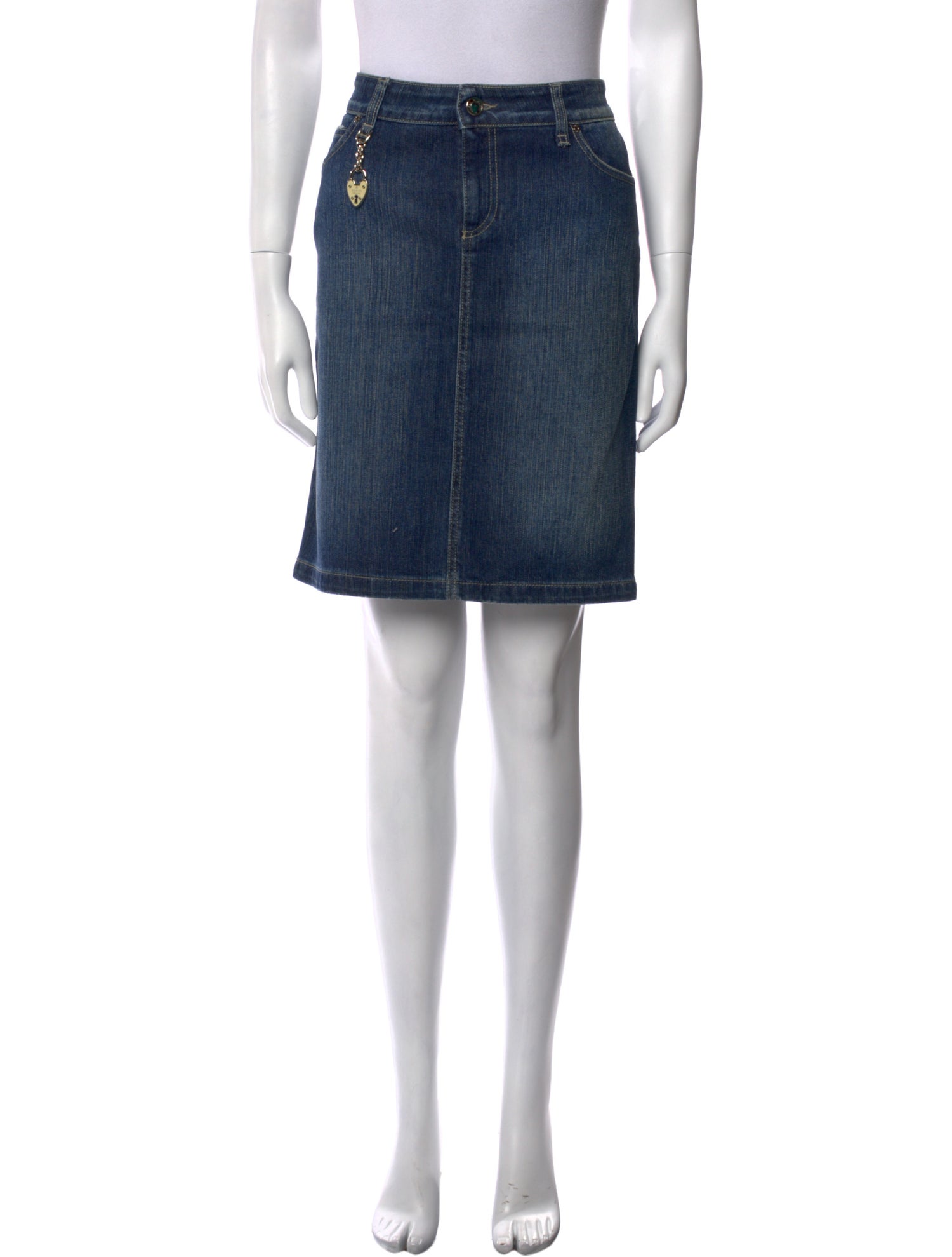 Gucci Chain-Link Accents Knee-Length Skirt