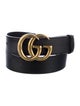 Gucci Double G Logo Leather Belt