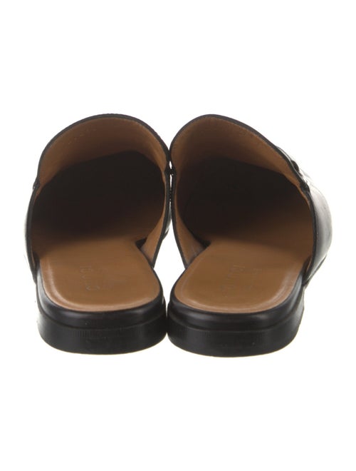 Gucci Horsebit Accent Leather Slippers