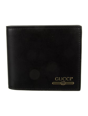 Gucci Leather Graphic Print Bifold Wallet