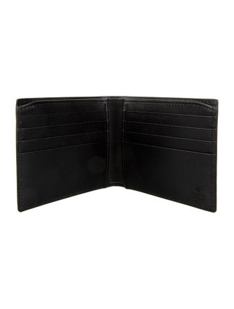 Gucci Leather Graphic Print Bifold Wallet