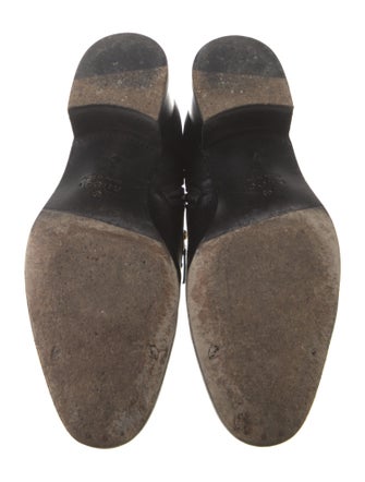 Gucci Leather Chain-Link Accents Boots