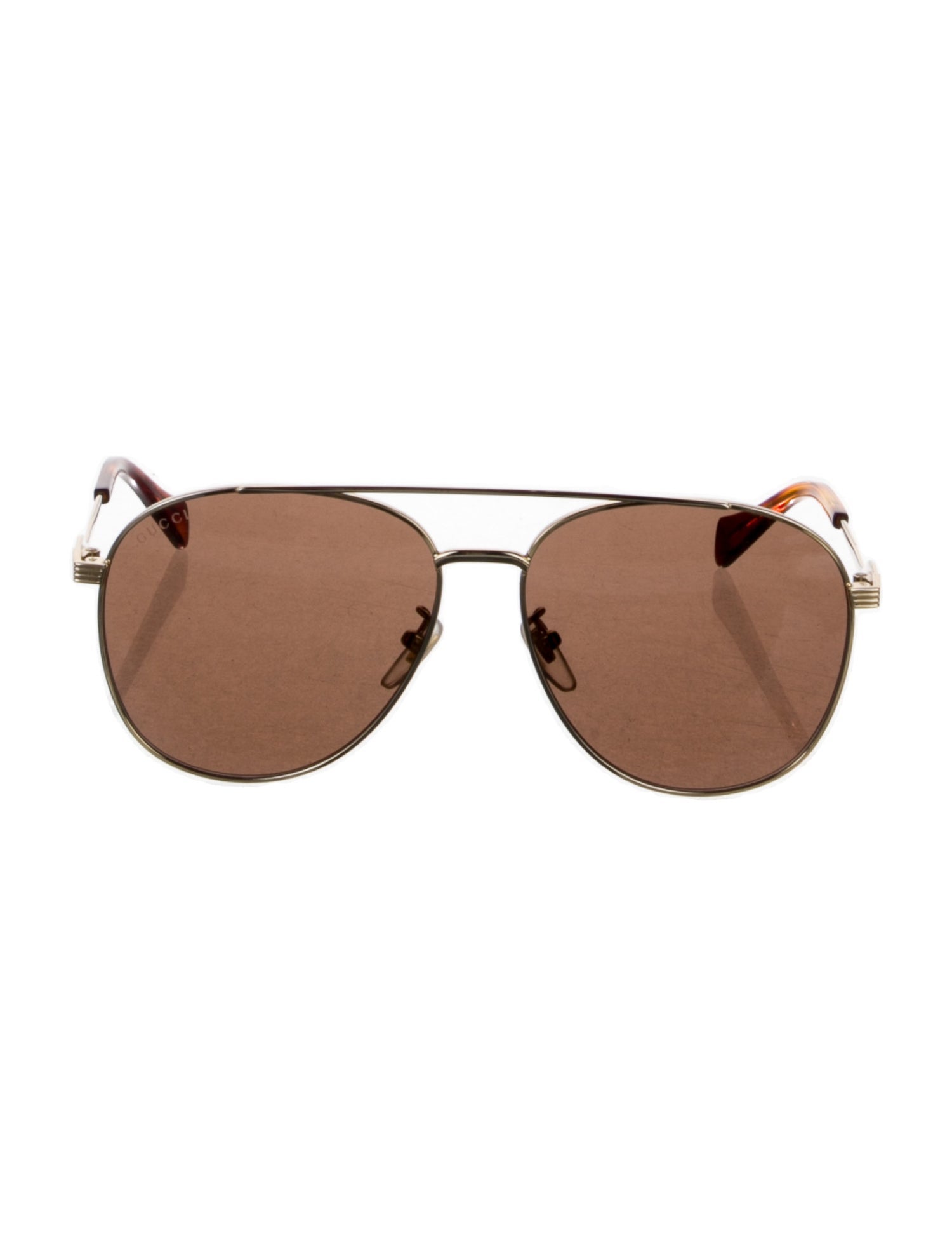 Gucci Double G Logo Aviator Sunglasses