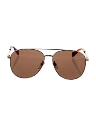 Gucci Double G Logo Aviator Sunglasses