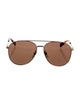 Gucci Double G Logo Aviator Sunglasses
