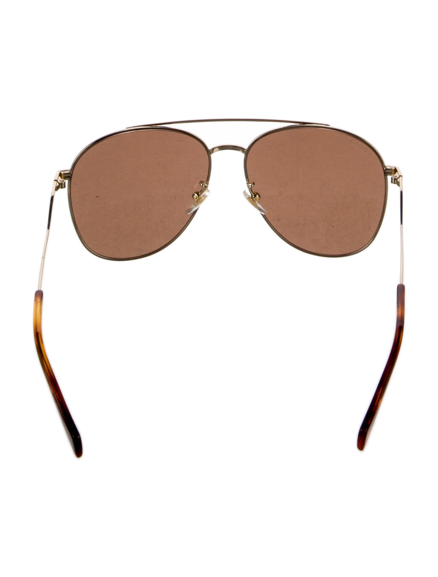 Gucci Double G Logo Aviator Sunglasses