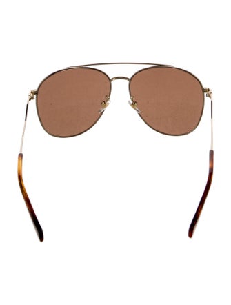 Gucci Double G Logo Aviator Sunglasses