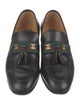 Gucci Web Accent Leather Dress Loafers