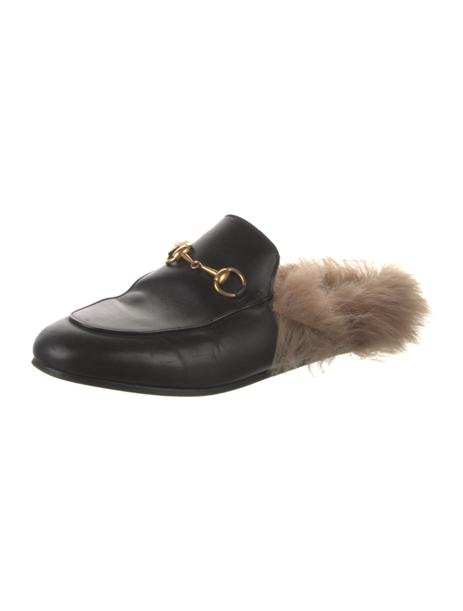 Gucci Horsebit Accent Leather Mules