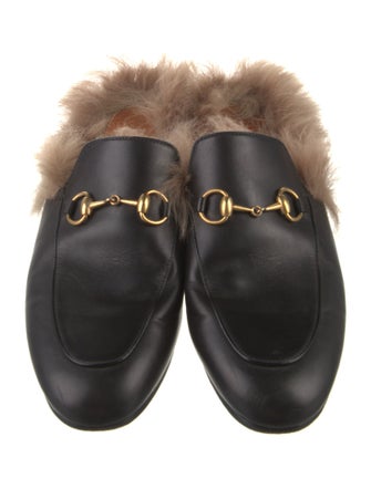 Gucci Horsebit Accent Leather Mules