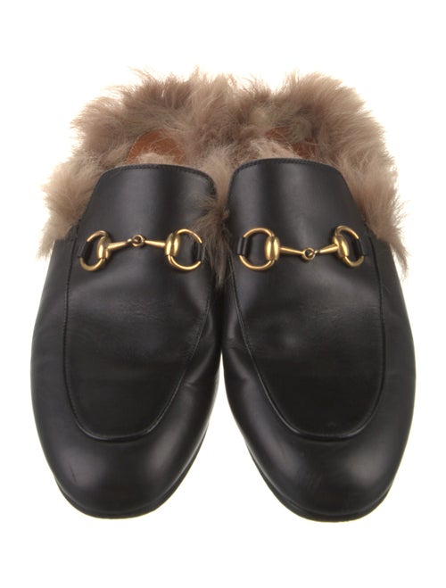 Gucci Horsebit Accent Leather Mules