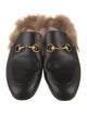 Gucci Horsebit Accent Leather Mules