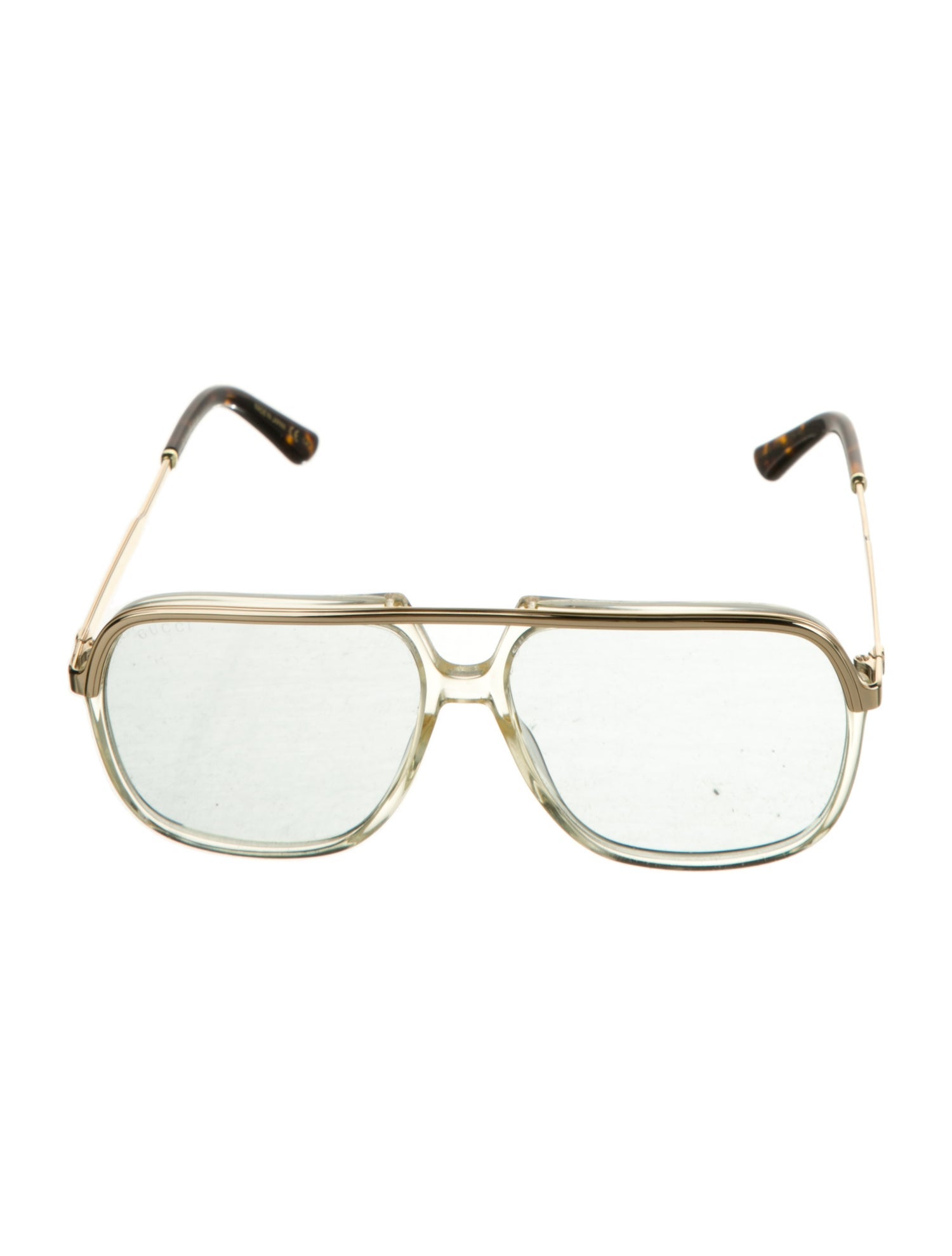Gucci Web Accent Aviator Eyeglasses