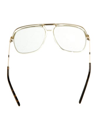 Gucci Web Accent Aviator Eyeglasses