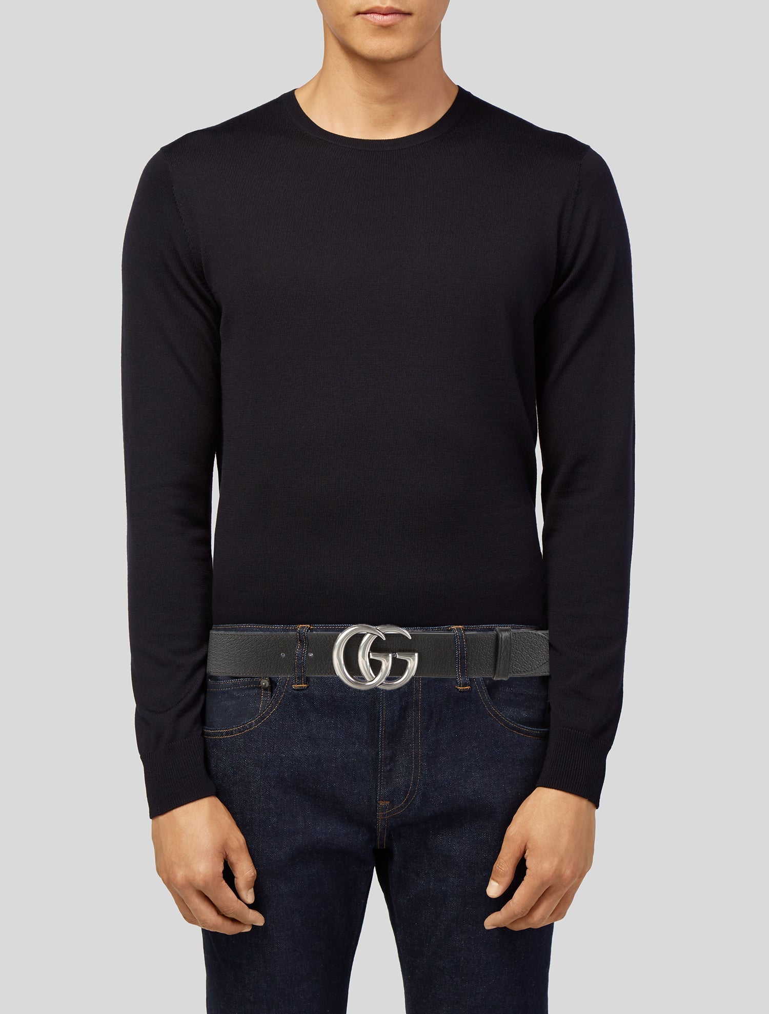 Gucci Double G Logo Leather Belt Kit