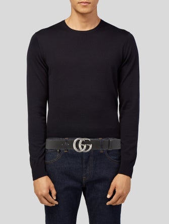 Gucci Double G Logo Leather Belt Kit