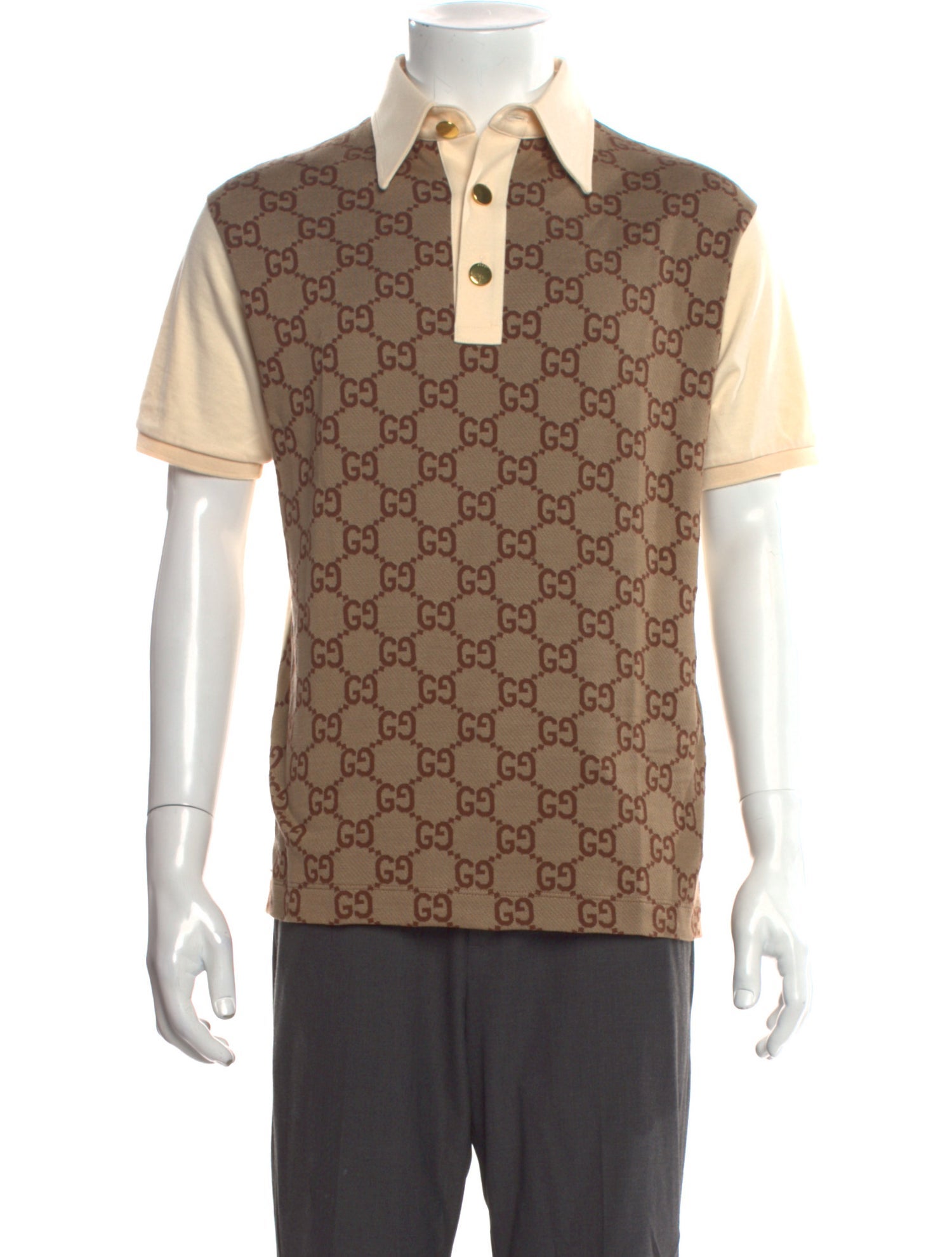 Gucci GG Logo Collar Polo Shirt