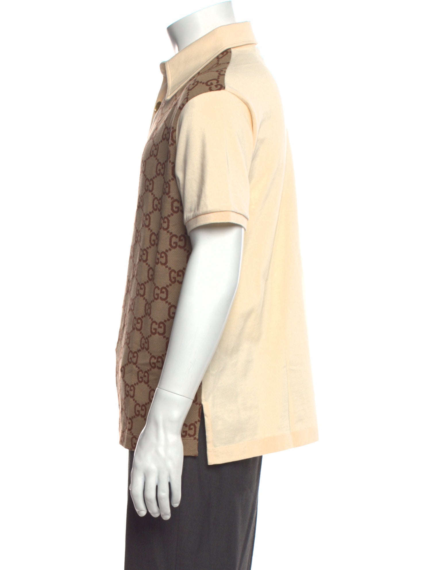 Gucci GG Logo Collar Polo Shirt