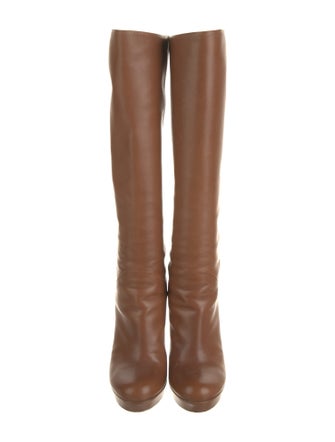 Gucci Leather Tassel Accents Boots