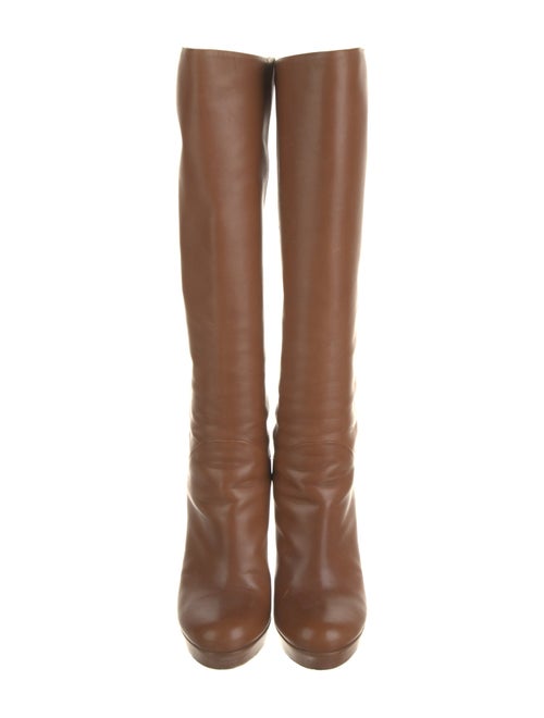 Gucci Leather Tassel Accents Boots