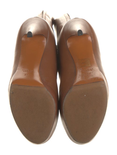 Gucci Leather Tassel Accents Boots