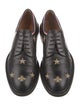 Gucci Sylvie Web Accent Leather Derby Shoes