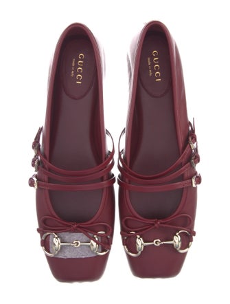 Gucci Horsebit Accent Leather Flats