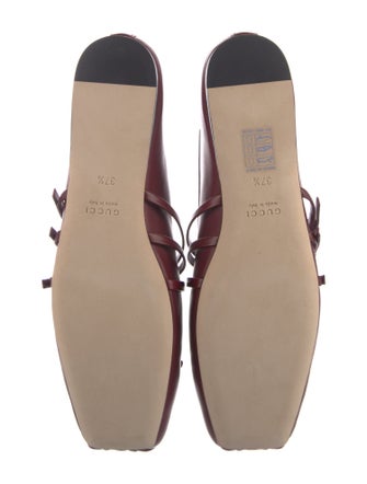 Gucci Horsebit Accent Leather Flats