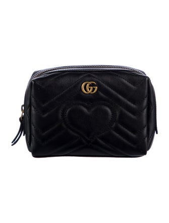 Gucci Leather cosmetic bag