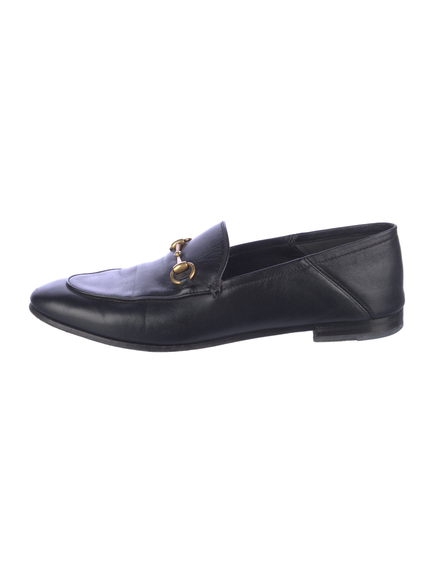 Gucci Horsebit Accent Leather Loafers