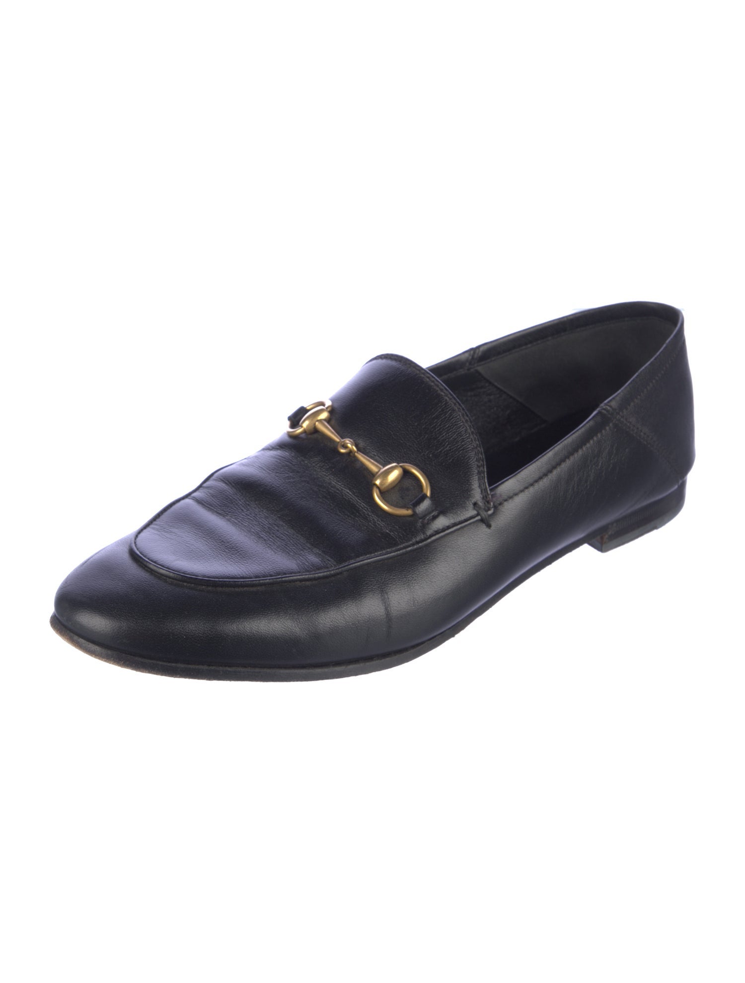 Gucci Horsebit Accent Leather Loafers