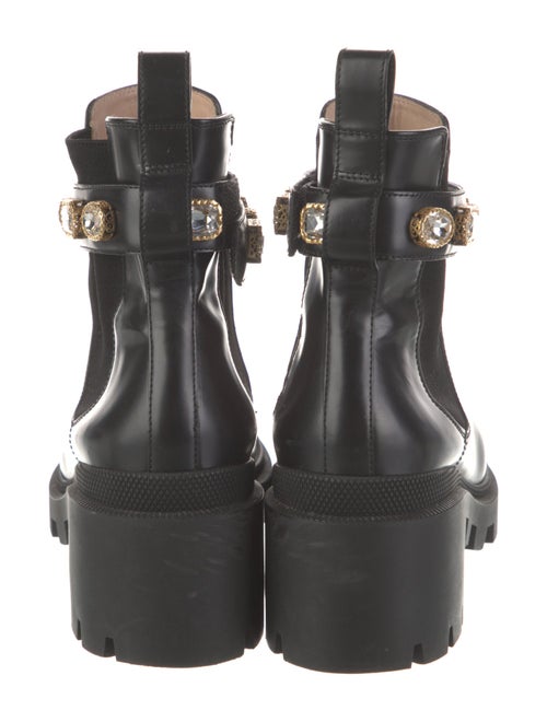 Gucci Double G Logo Leather Chelsea Boots