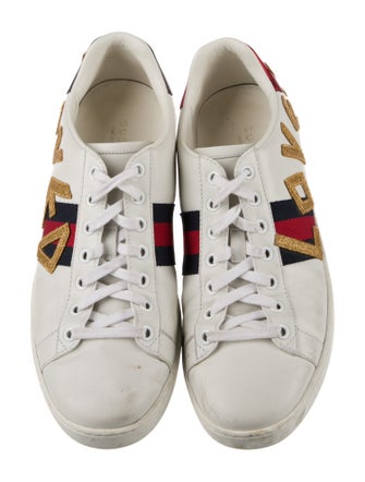 Gucci Sylvie Web Accent Leather Sneakers