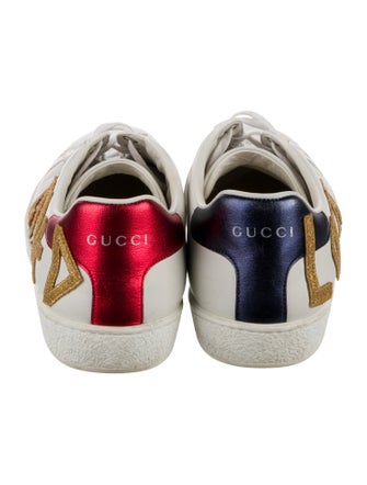 Gucci Sylvie Web Accent Leather Sneakers