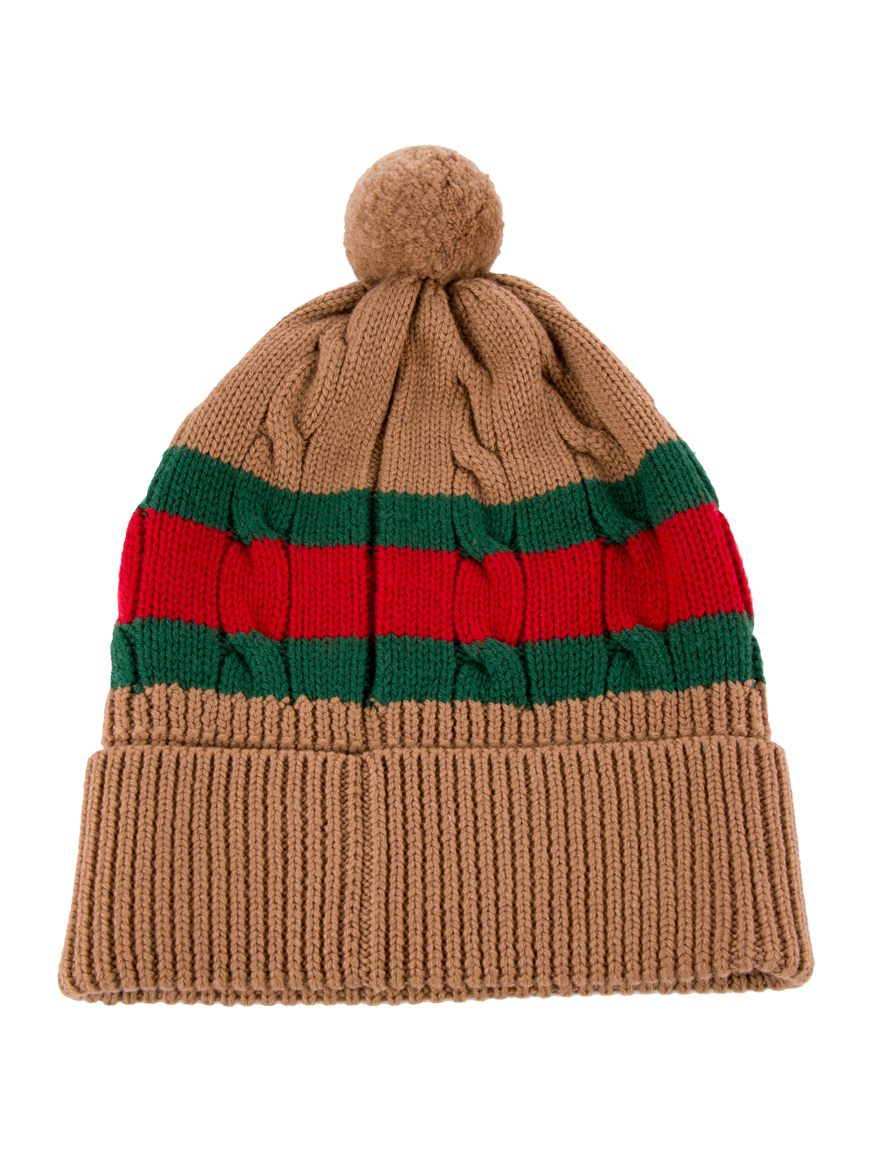Gucci Gucci Webb Pattern Knit Beanie