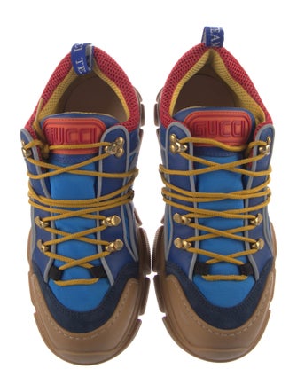 Gucci Leather Mesh Accents Chunky Sneakers