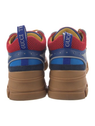Gucci Leather Mesh Accents Chunky Sneakers