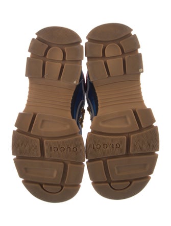 Gucci Leather Mesh Accents Chunky Sneakers