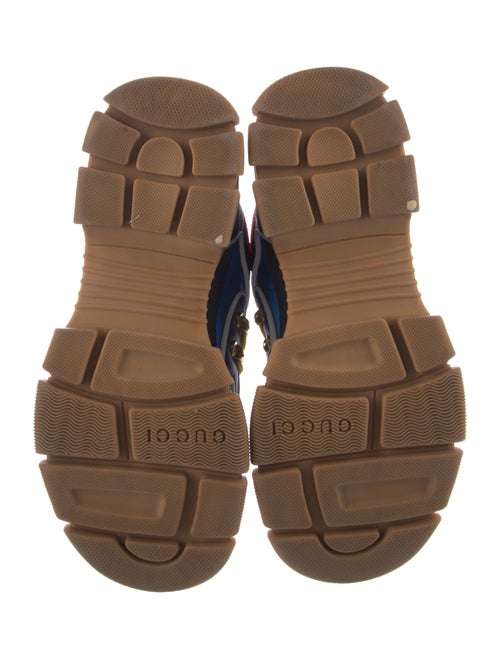 Gucci Leather Mesh Accents Chunky Sneakers