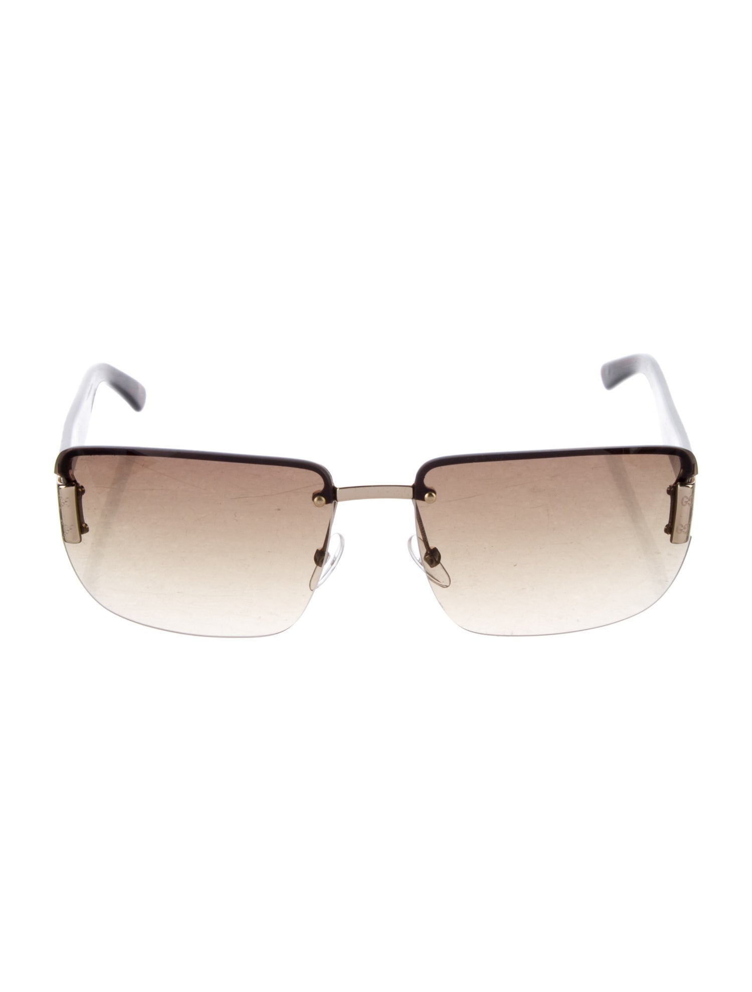 Gucci Web Accent Square Sunglasses