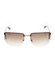 Gucci Web Accent Square Sunglasses