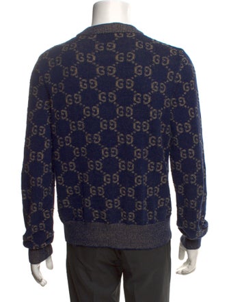 Gucci GG Logo V-Neck Pullover